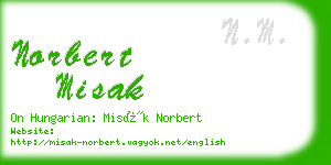 norbert misak business card